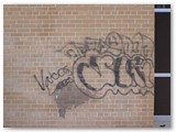 Chemical Graffiti Removal - Before